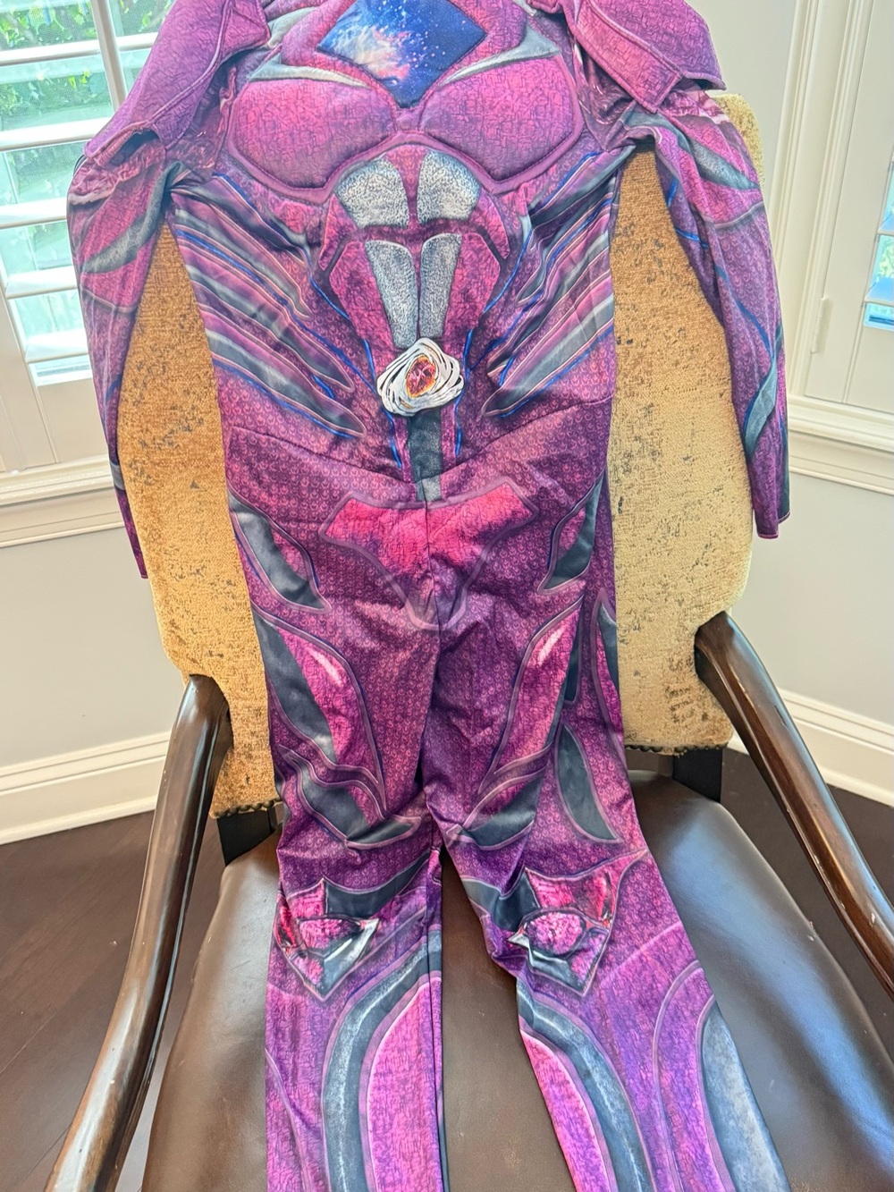 Power Ranger Kids Superhero Costume - Purple Muscle Bodysuit